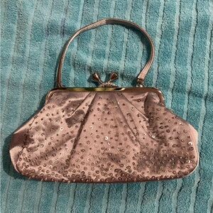 Special occasion silver sequined bag